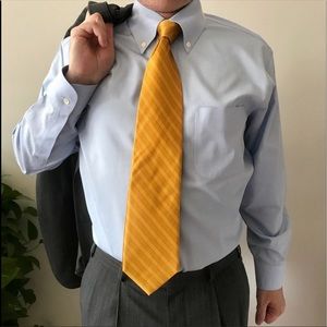 FIVE Brooks Brothers Lt Blue Collar Dress Shirts